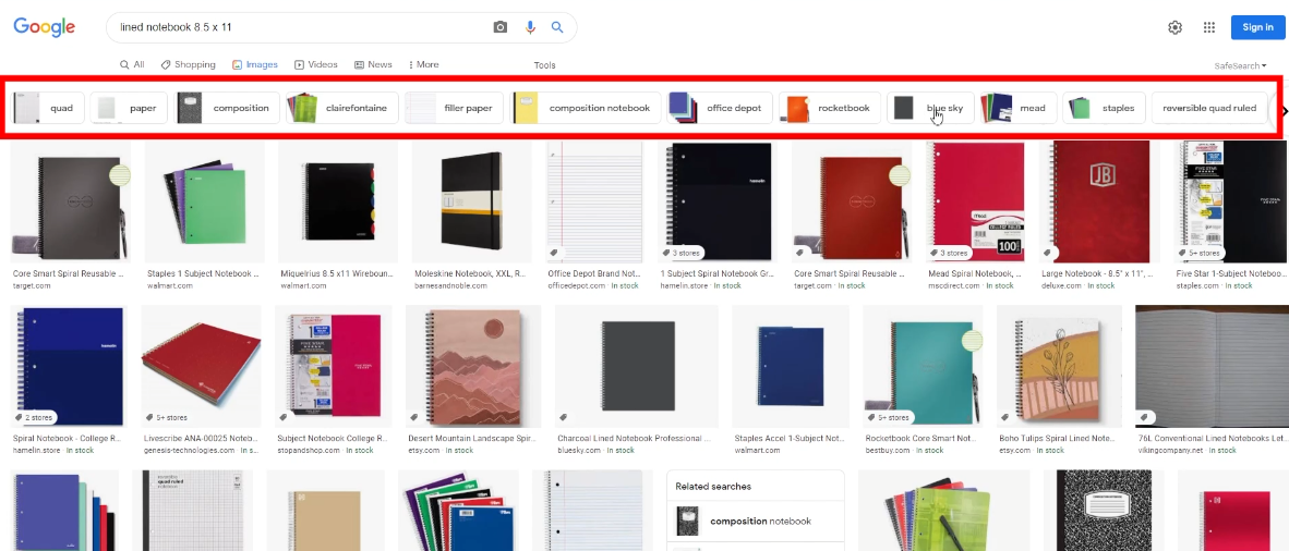 Google Suggested Image Keywords for Amazon KDP